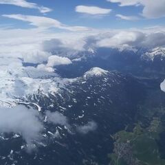 Flugwegposition um 11:28:22: Aufgenommen in der Nähe von Gemeinde Volders, Österreich in 3873 Meter